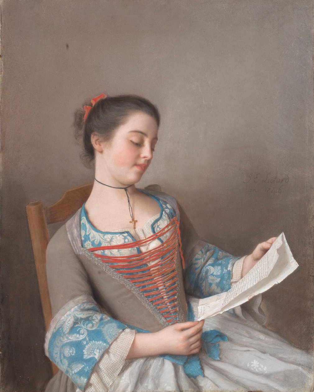 Italienska: La bella lectora
Franska: La liseuse av Jean Étienne Liotard