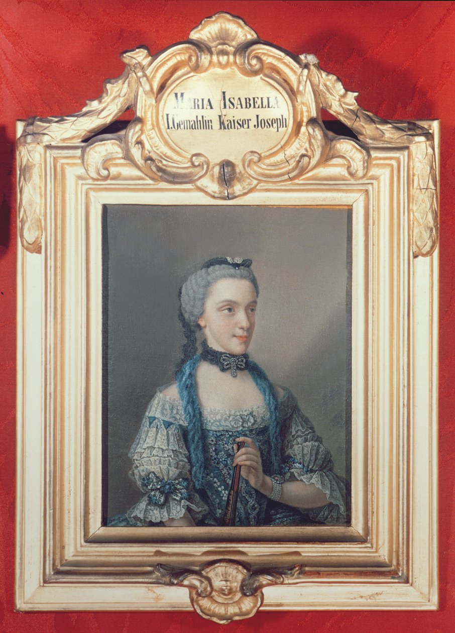 Maria Isabella av Parma, första hustru till Joseph II, den helige romerske kejsaren (1741-90) 1762 av Jean Étienne Liotard