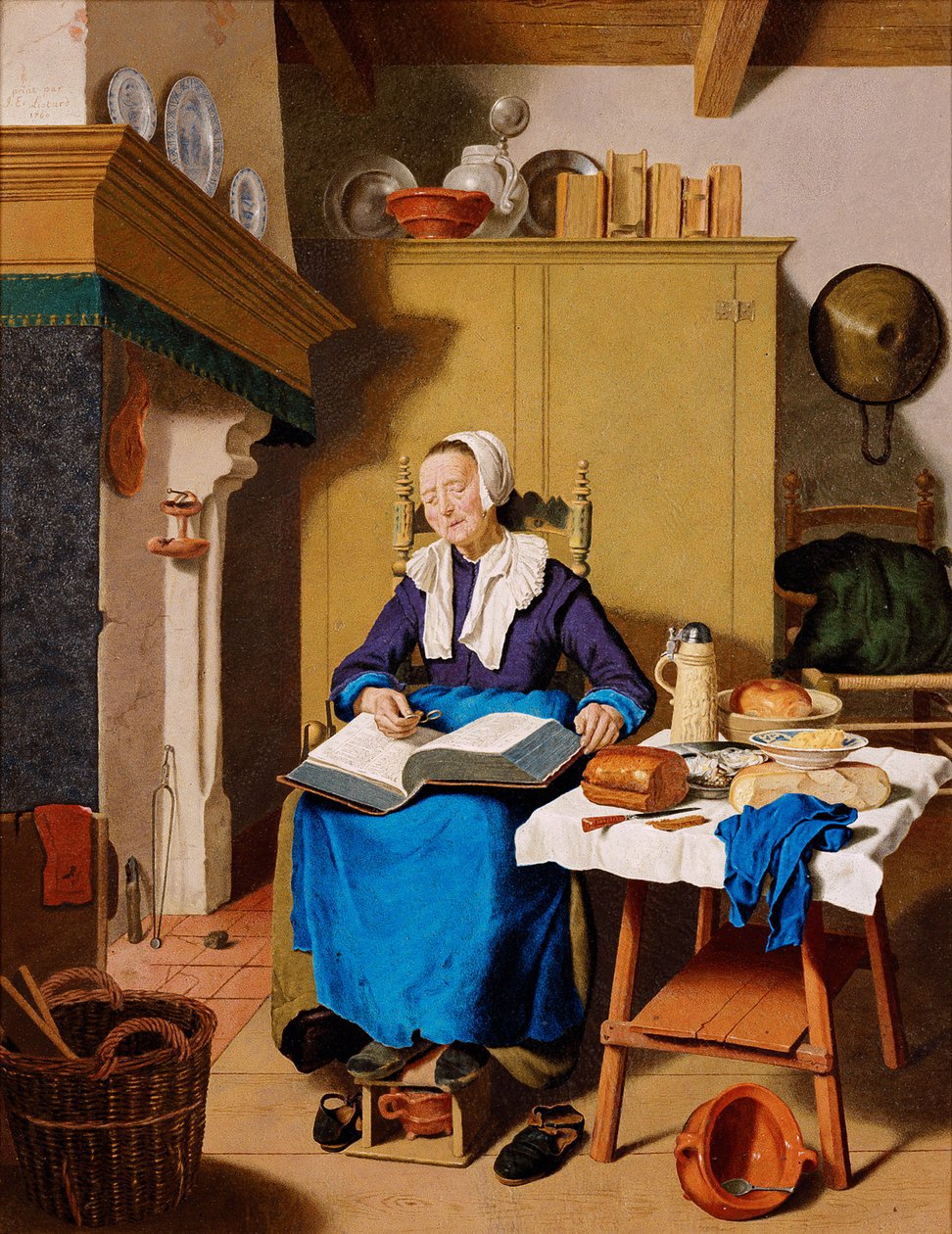 Gammal kvinna av Jean Étienne Liotard