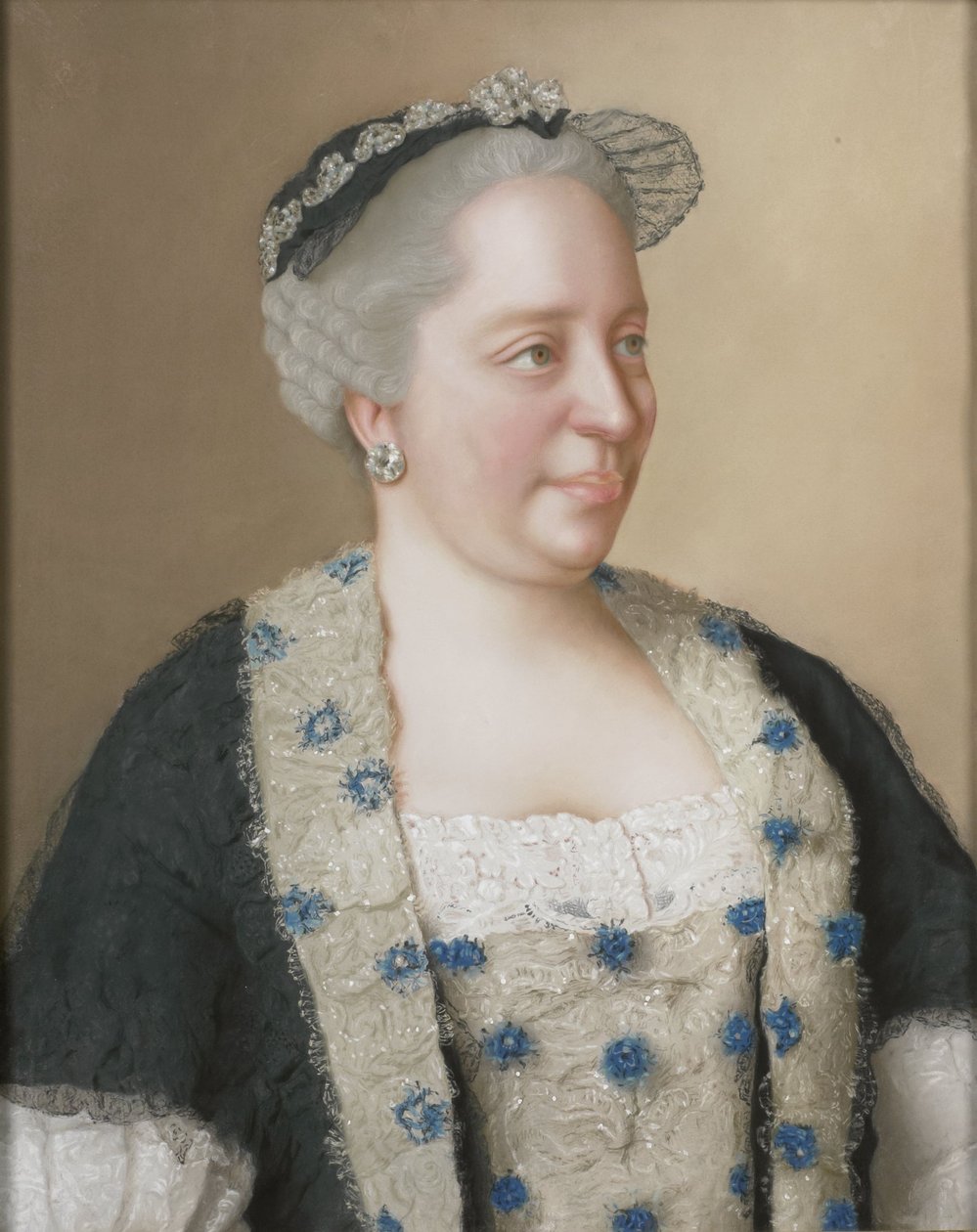 Porträtt av kejsarinnan Maria Theresia av Österrike (1717-1780) av Jean Étienne Liotard