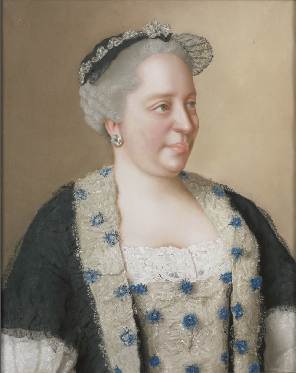 Porträtt av kejsarinnan Maria Theresia av Österrike 1717-1780, 1762 av Jean Étienne Liotard