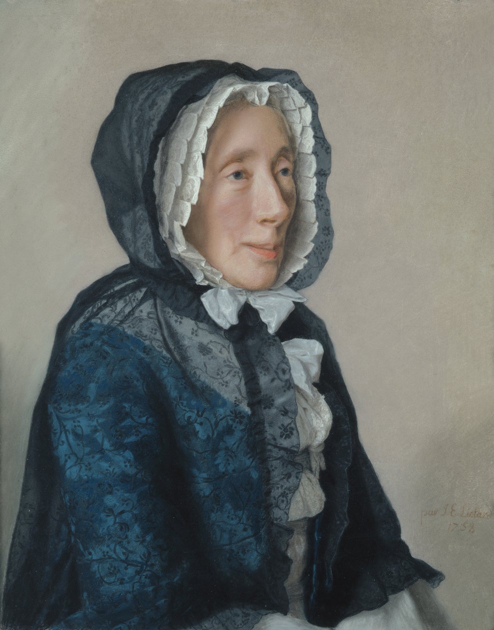 Porträtt av Madame Tronchin, 1758 av Jean Étienne Liotard