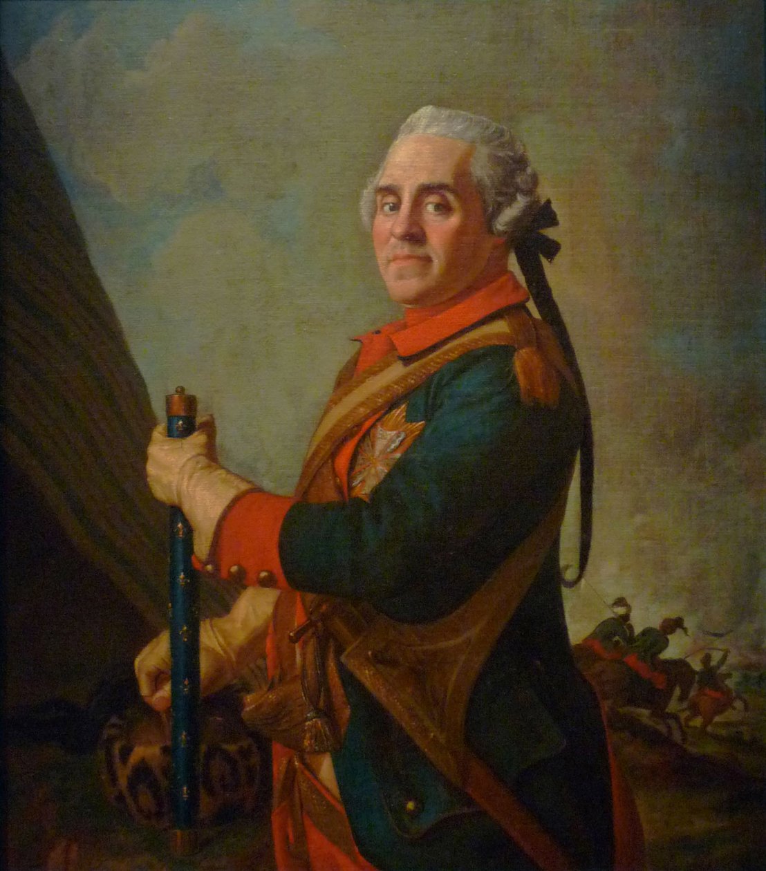 Porträtt av Maurice de Saxe 16961750, marskalk av Frankrike, 1700-talet av Jean Étienne Liotard