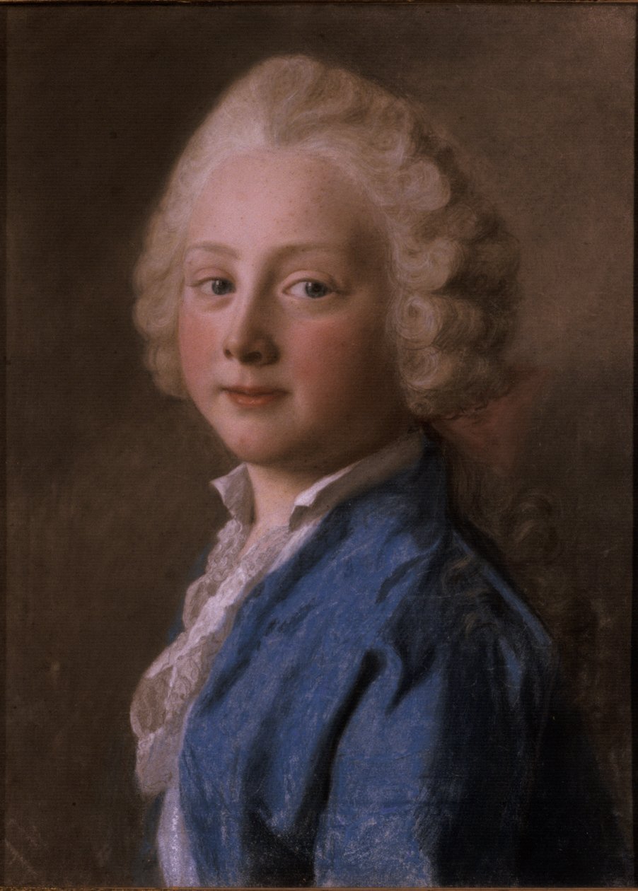 Porträtt av prins Fredrik av Saxe-Gotha-Altenburg, 1746 (pastell) av Jean Étienne Liotard