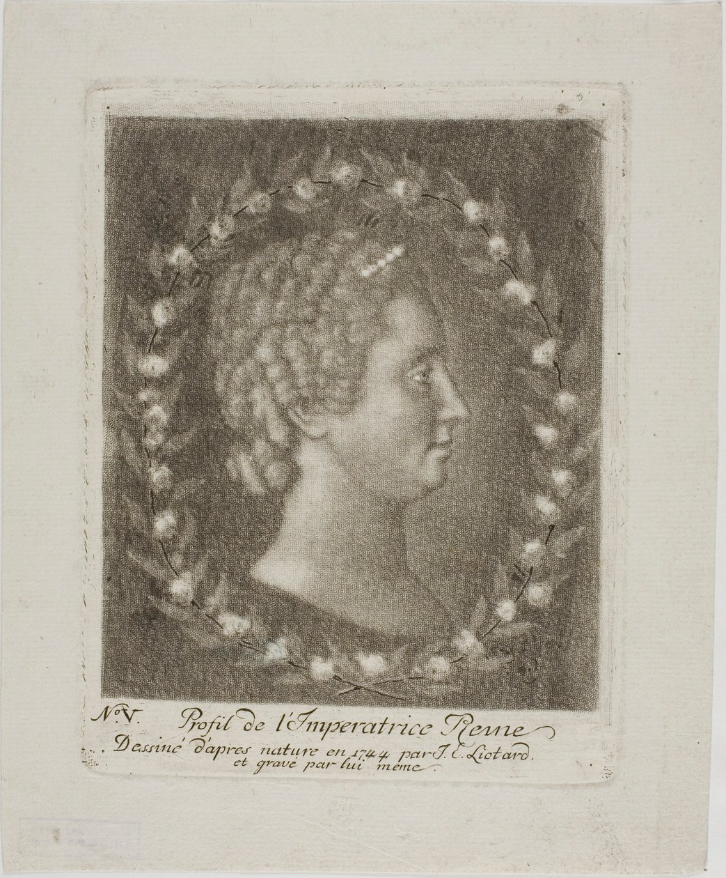 Porträtt av drottning Marie Therese av Jean Étienne Liotard