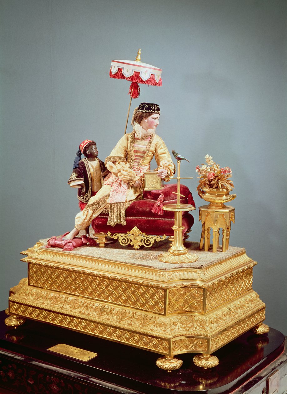 Automaton of the Singing Lesson, 1844 (blandade media) av Jean Eugene Robert