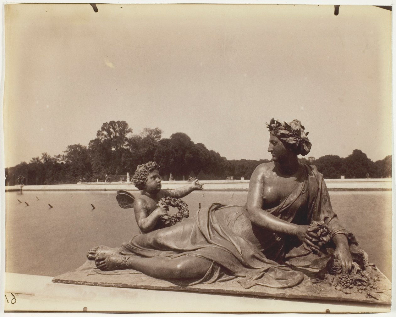 Versailles, hörnet Park av Jean Eugène Auguste Atget