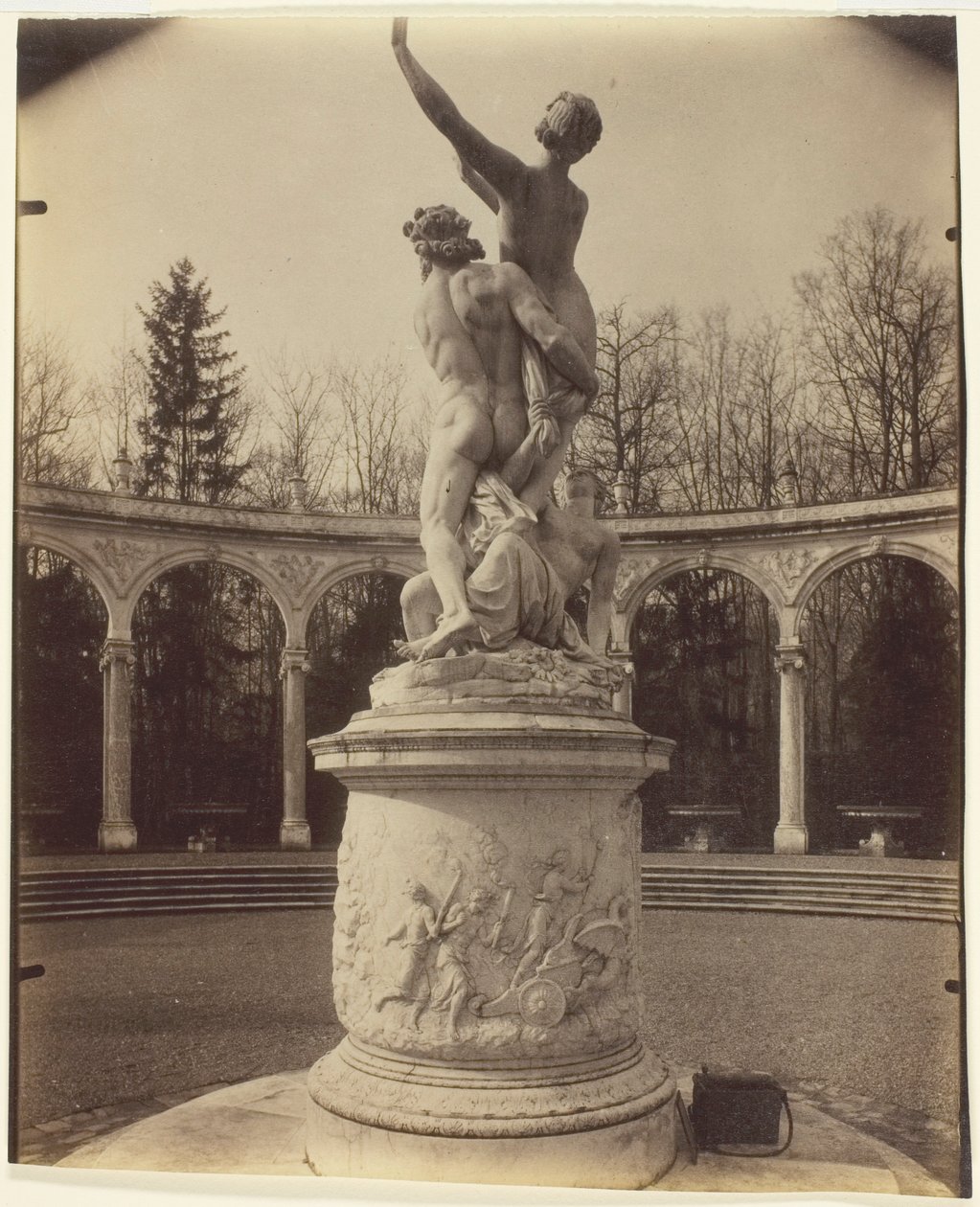 Versailles, Plutos bortförande av Proserpine av Jean Eugène Auguste Atget