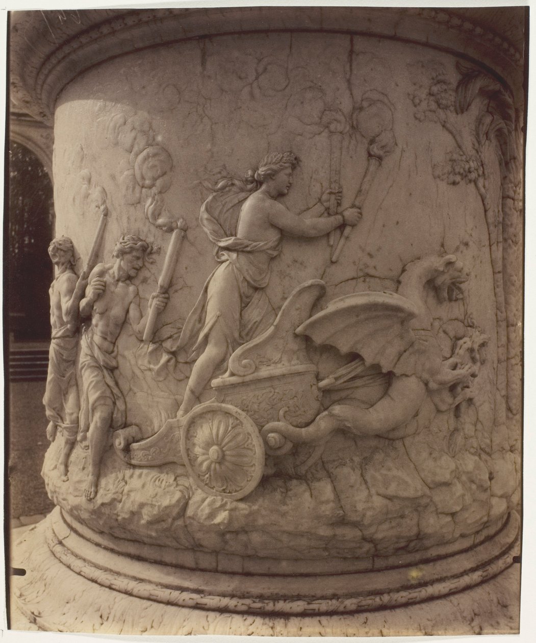 Versailles, Plutos bortförande av Proserpine av Girardon, (detalj) av Jean Eugène Auguste Atget