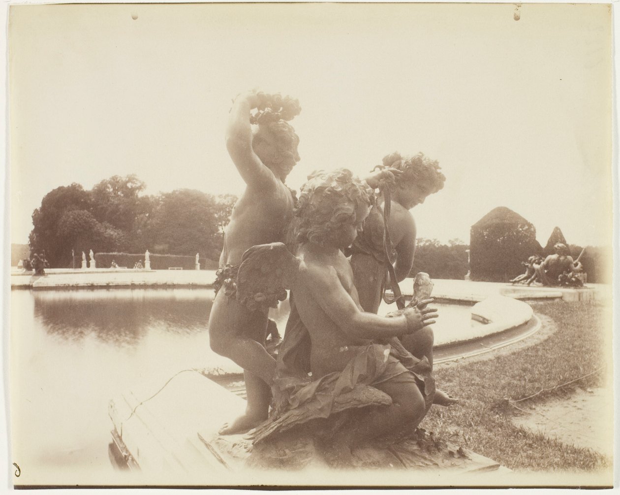 Versailles, vattenträdgård av Jean Eugène Auguste Atget