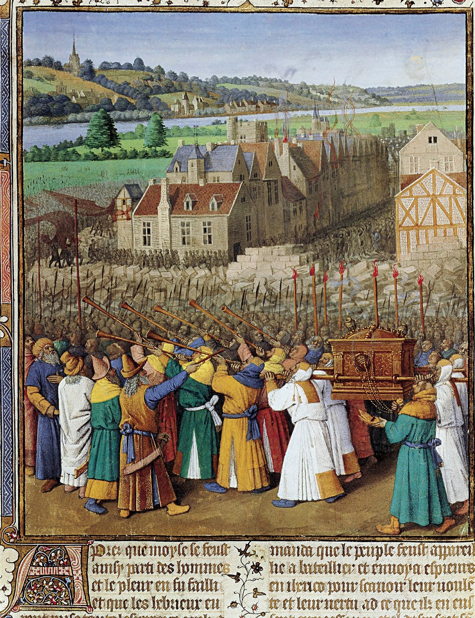 Jerikos fall, ca 1465-70 av Jean Fouquet
