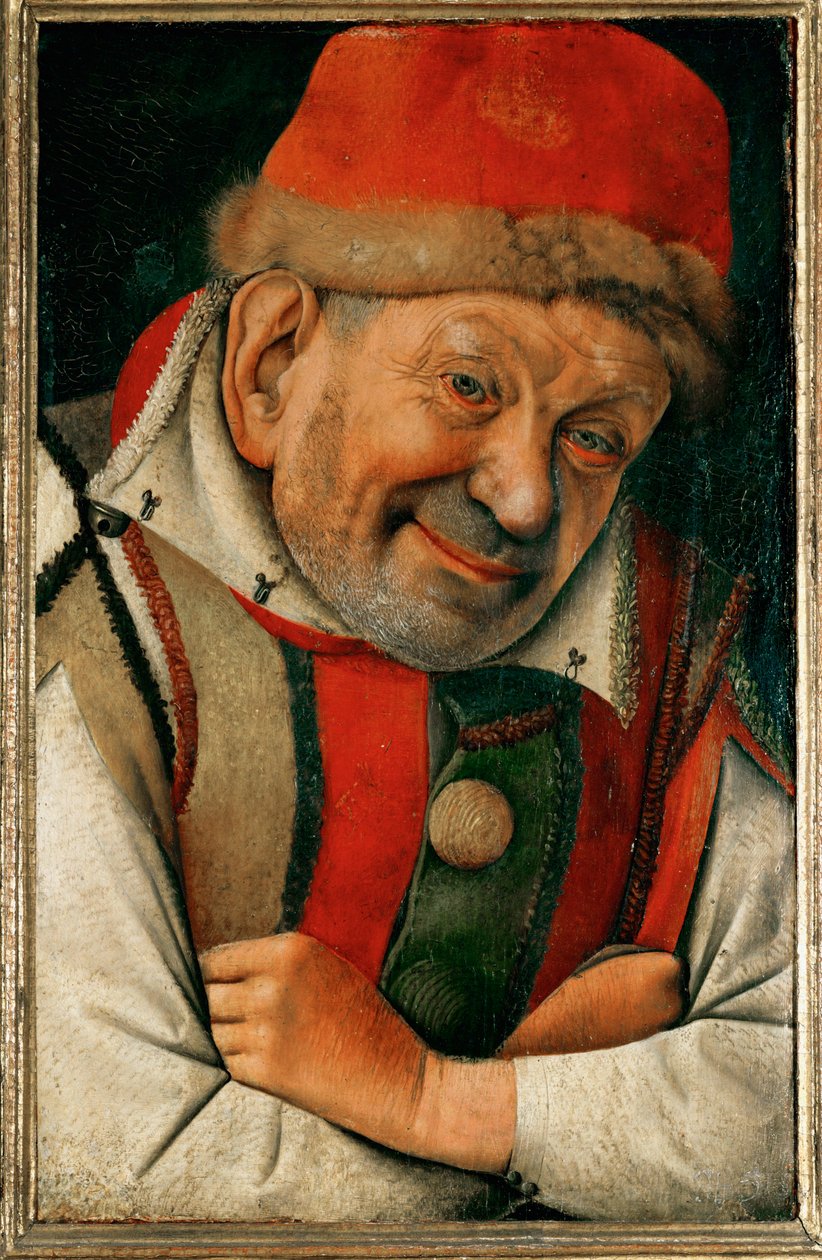 Gonella, hovdvärg hos hertigarna av Ferrara ... (olja på ek) av Jean Fouquet