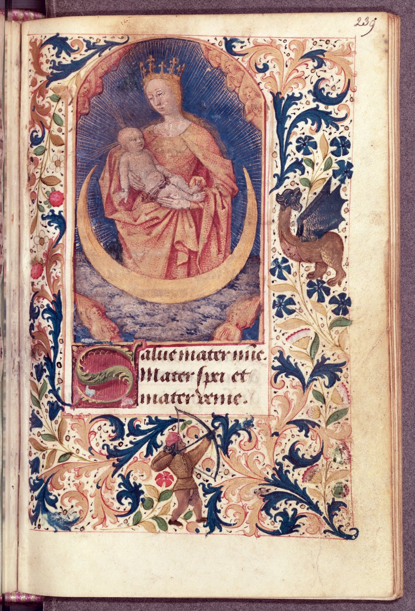 Ms Latin 13305 fol.239 Jungfrun och barnet, från 