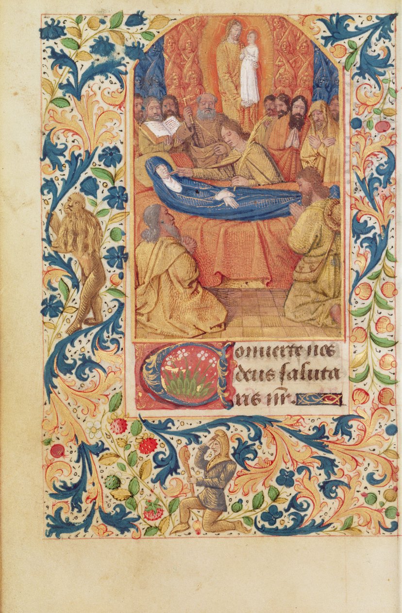 Ms Latin 13305 fol.88v Jungfruns död, från 