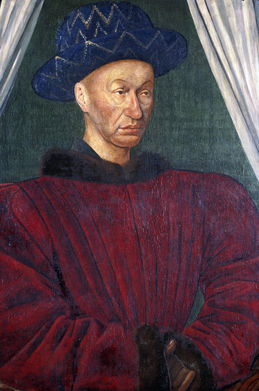 Porträtt av Karl VII (målning) av Jean Fouquet