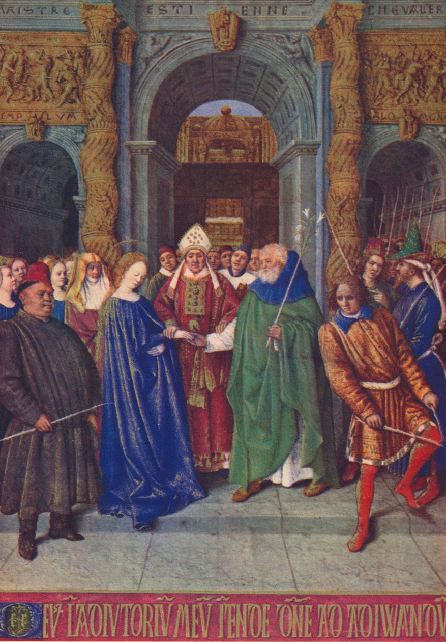 Jungfruns bröllop, c1455, 1939 av Jean Fouquet
