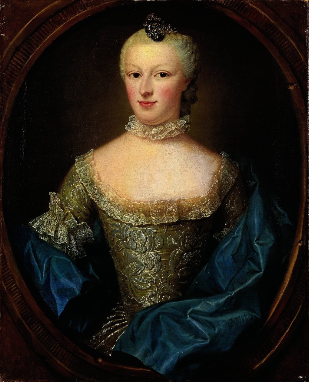 Porträtt av Margaretha Cornelia van de Poll, fru till Cornelis Munter av Jean Fournier