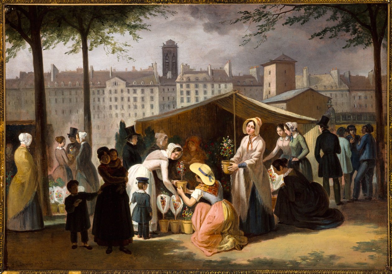 Blomstermarknaden av Jean Francois Demay