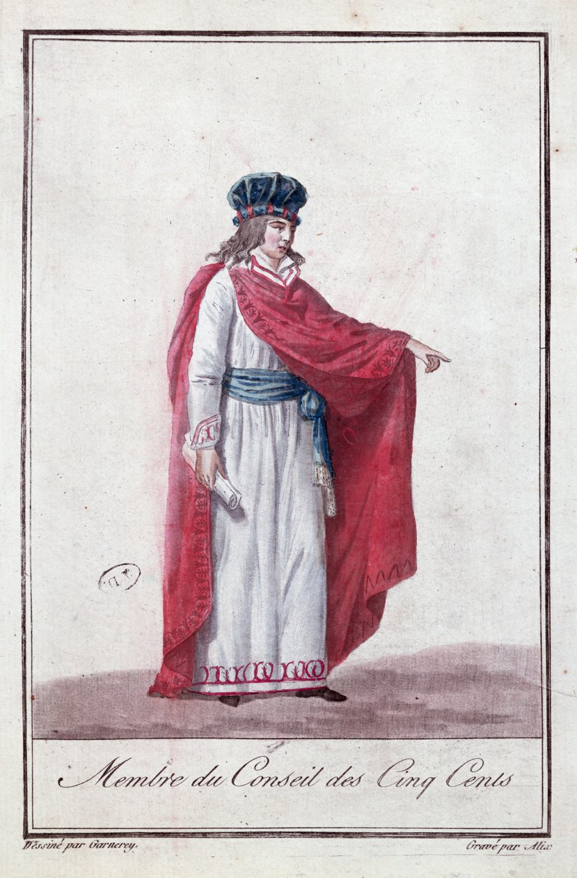 Medlem av de femhundras råd under Directoire-perioden, 1795-99 av Jean Francois Garneray
