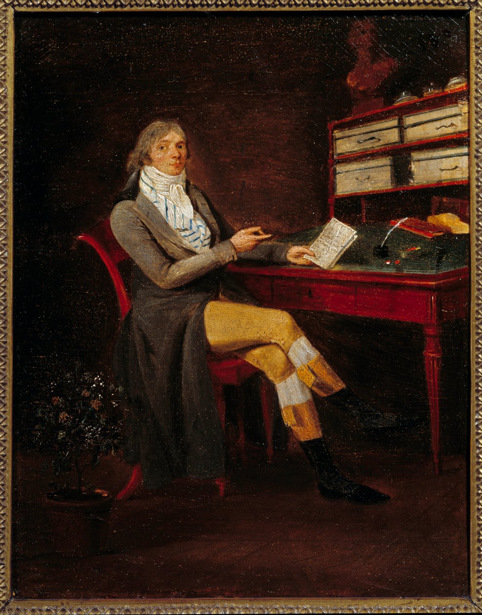 Porträtt av Charles Maurice de Talleyrand Perigord (1754 - 1838), fransk politiker. Målning Jean Francois de Garneray (1755-1837). av Jean Francois Garneray