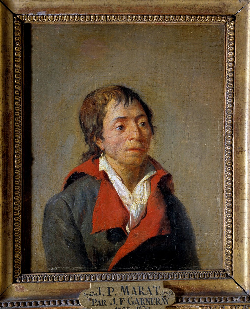 Porträtt av Jean-Paul Marat (1743-1793), läkare, grundare av L