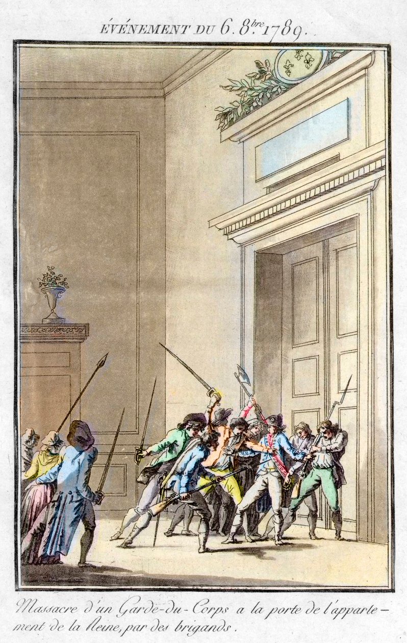 Franska revolutionen - Händelse den 6 oktober av Jean Francois Janinet