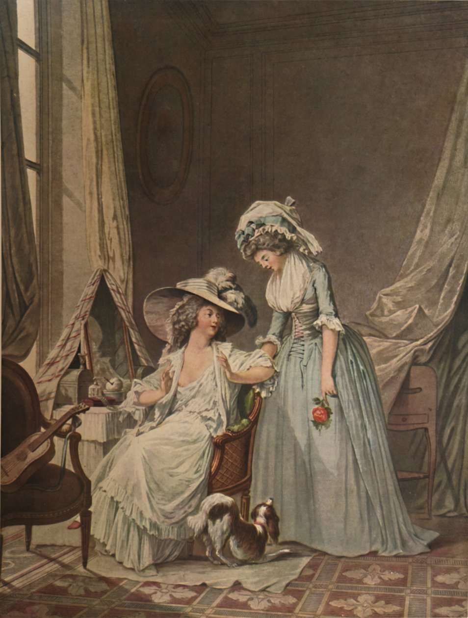 LAveu Difficile, svår bekännelse, 1787, 1913 av Jean Francois Janinet