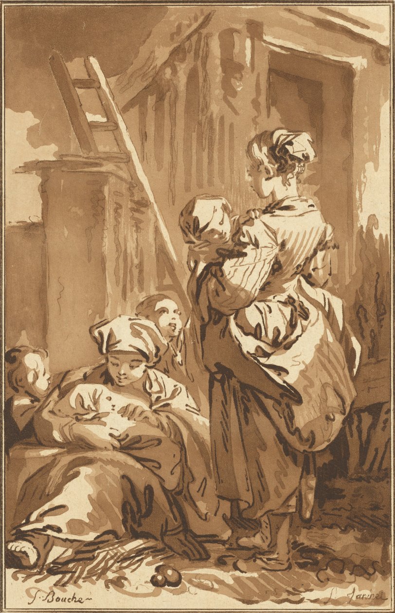 Sjuksköterskor, 1780. av Jean Francois Janinet