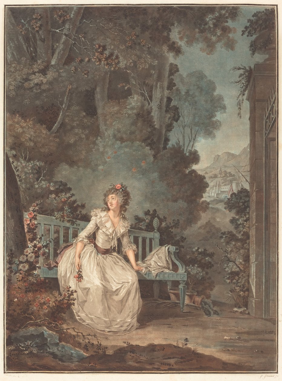 Nina, ou La Folle par amour Nina, eller Kvinnan galen av kärlek, 1787. av Jean Francois Janinet
