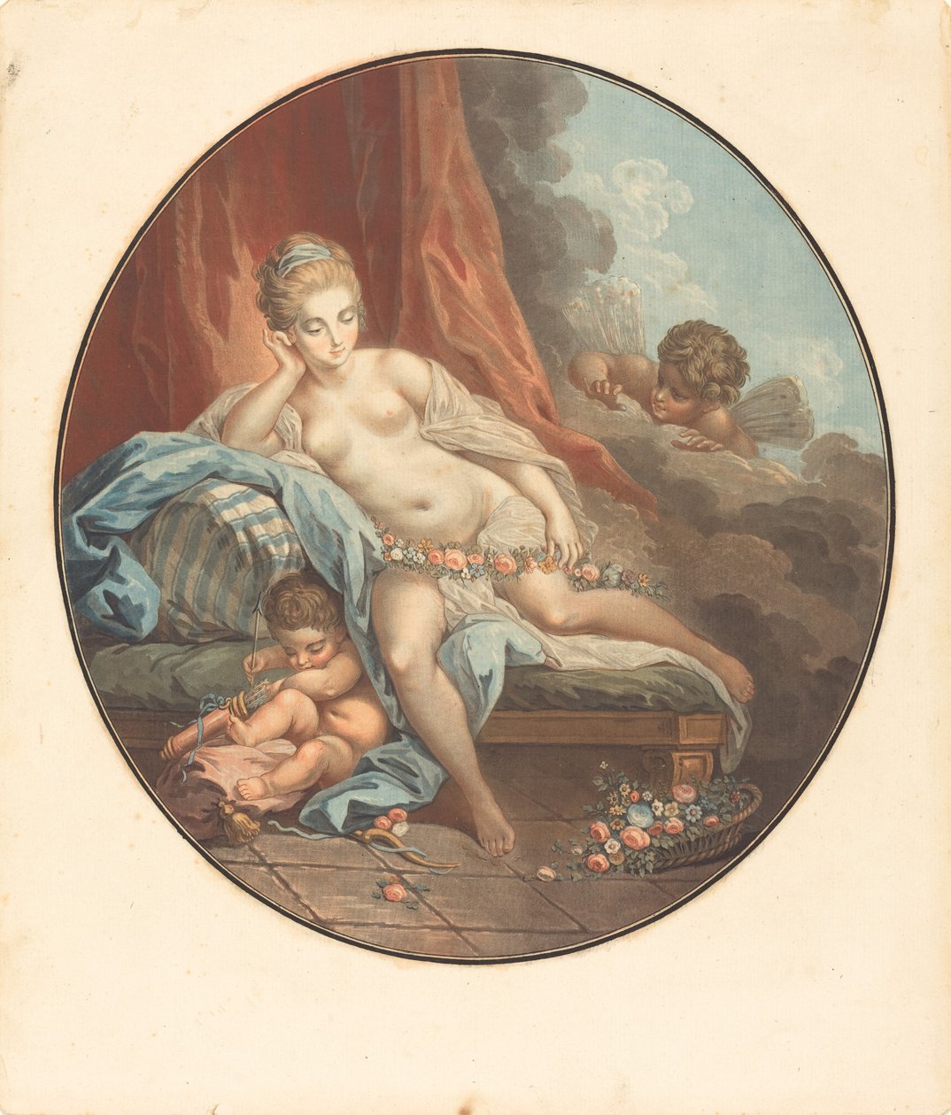 Venus i reflektion. av Jean-Francois Janinet