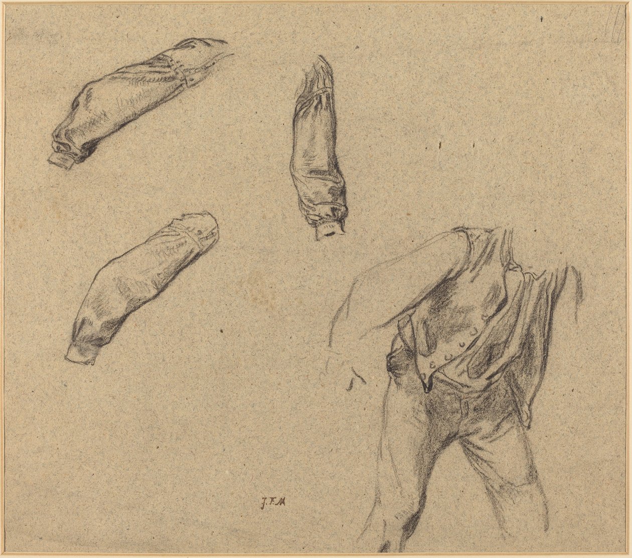 Kostymstudier av Jean Francois Millet