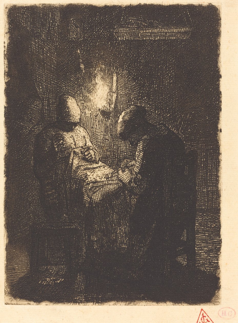 Kväll (La Vielle) av Jean Francois Millet