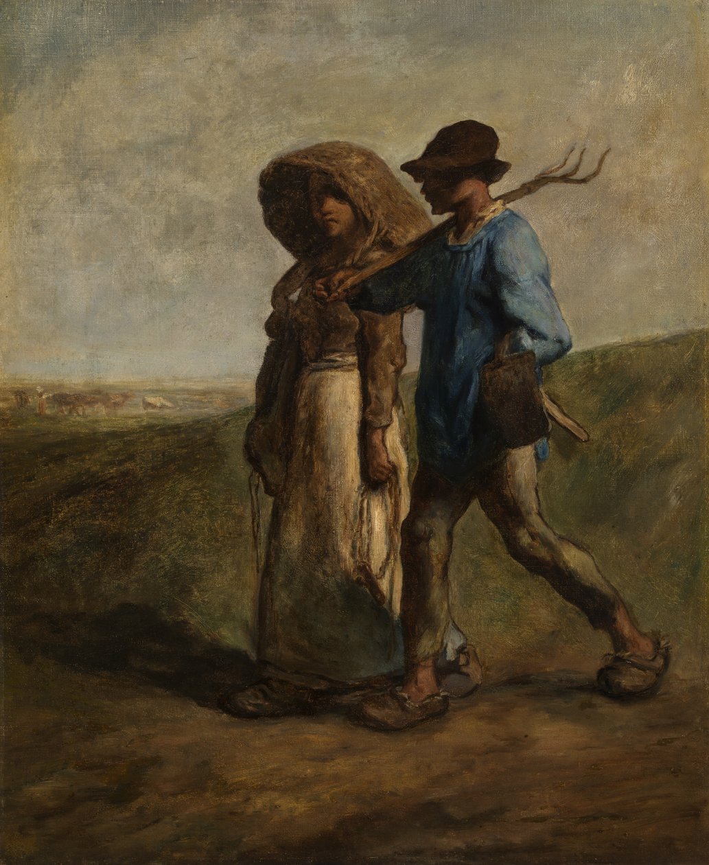 Going to Work, ca 1850-51 (olja på duk) av Jean Francois Millet