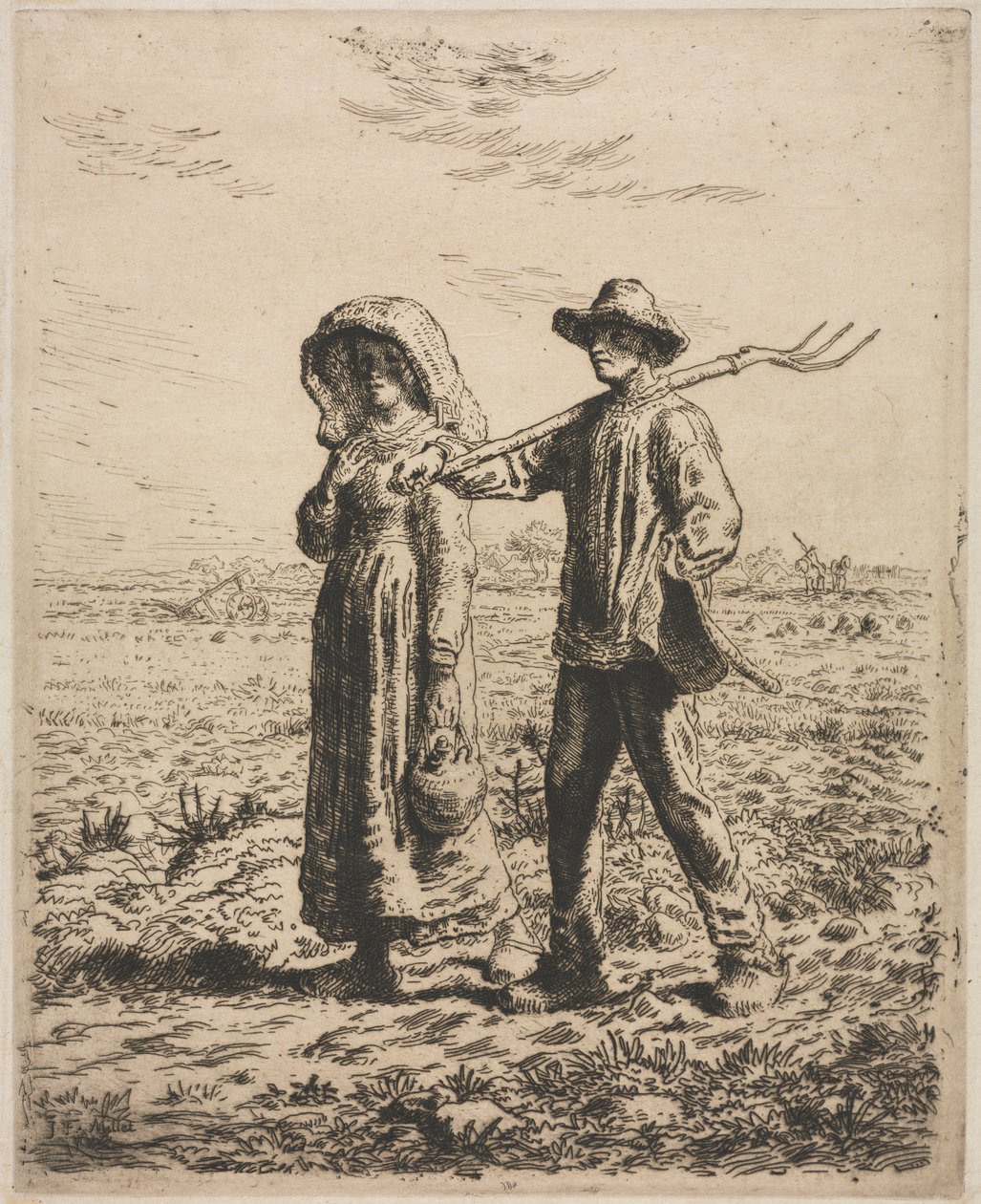 Ska till jobbet. av Jean Francois Millet