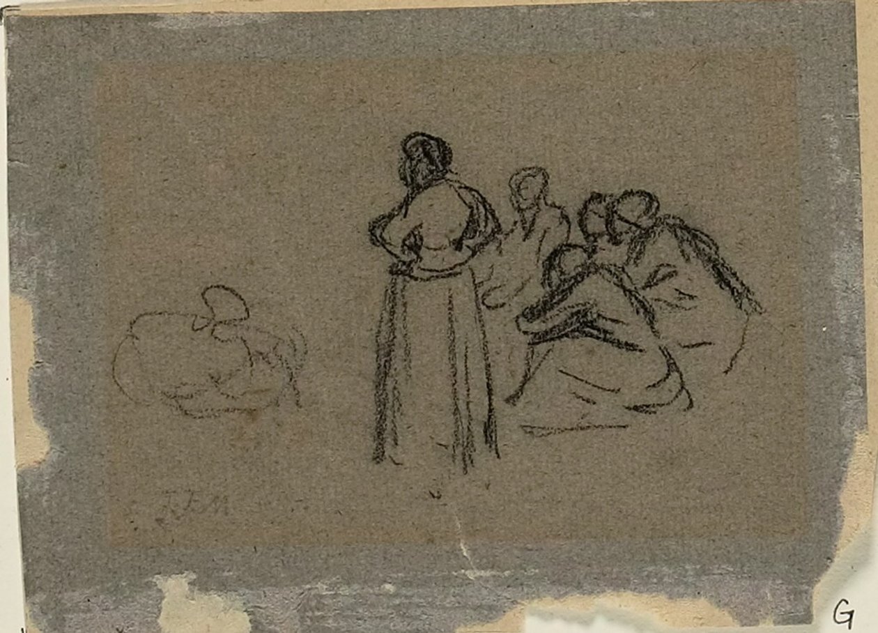 Grupp av kvinnor av Jean Francois Millet