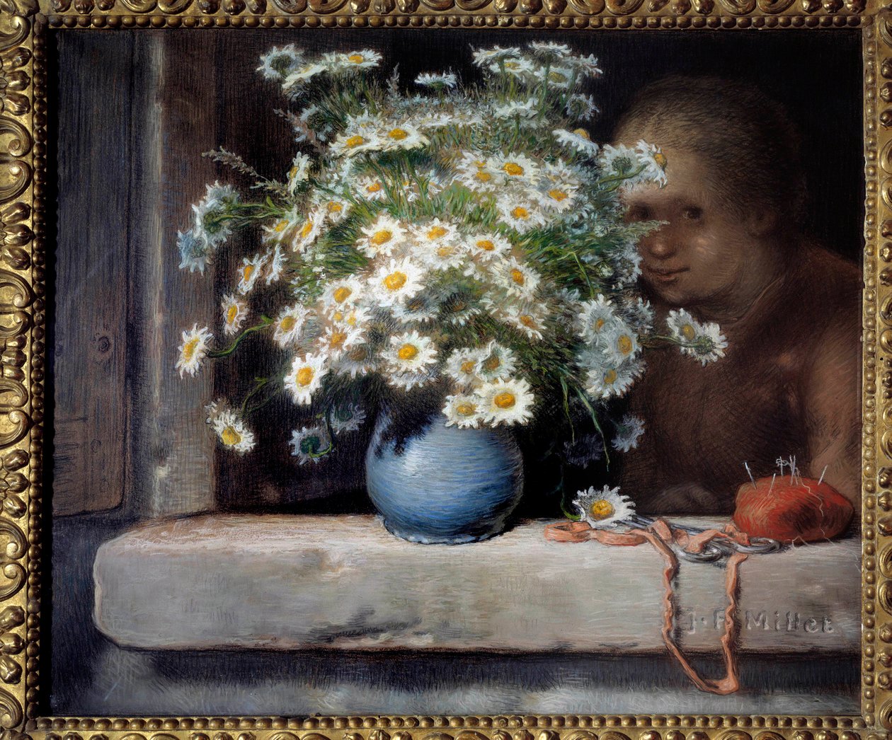 Bukett av tusenskönor Pastell av Jean Francois Millet (1814-1875) 1871 Sön. 0,7x0,83 m Paris, Orsay-museet av Jean Francois Millet