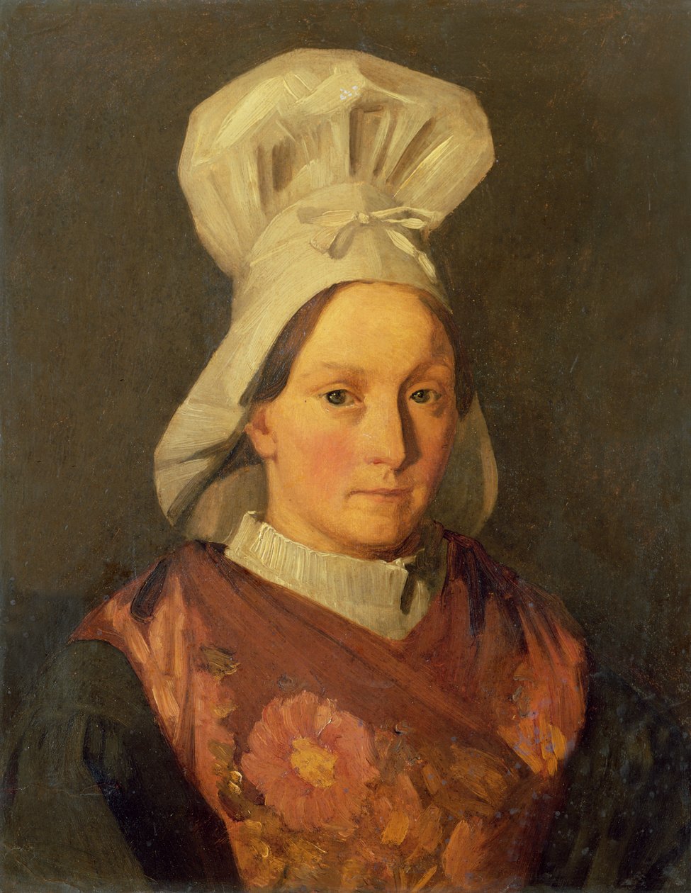 Porträtt av konstnärens syster, Emily, ca 1841-45 av Jean Francois Millet