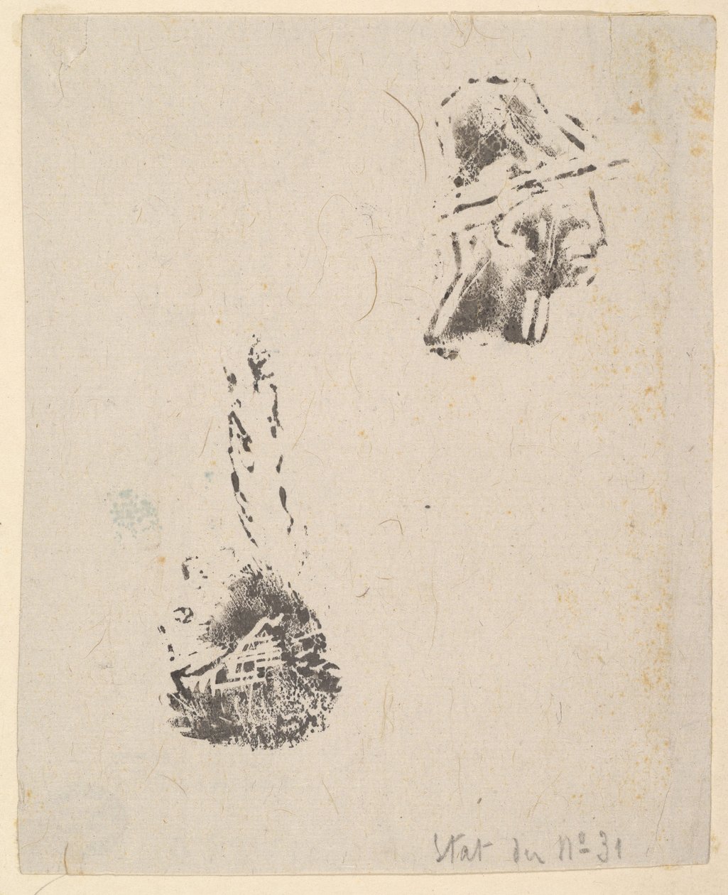 Bevis från ett skisserblock, 1834-75. av Jean Francois Millet