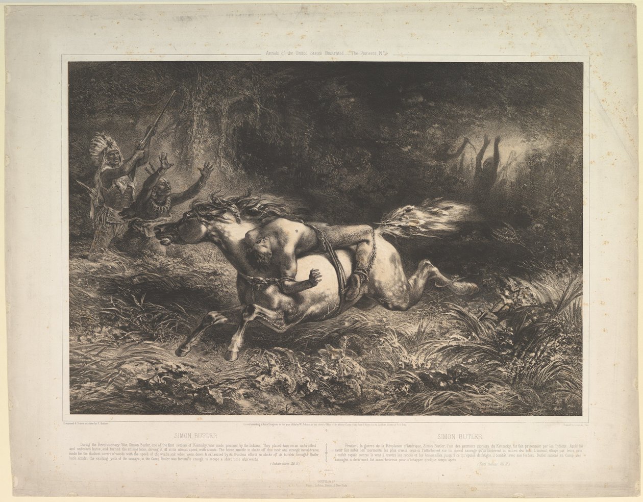 Simon Butler Indian Trails, vol. II, 1852. av Jean Francois Millet