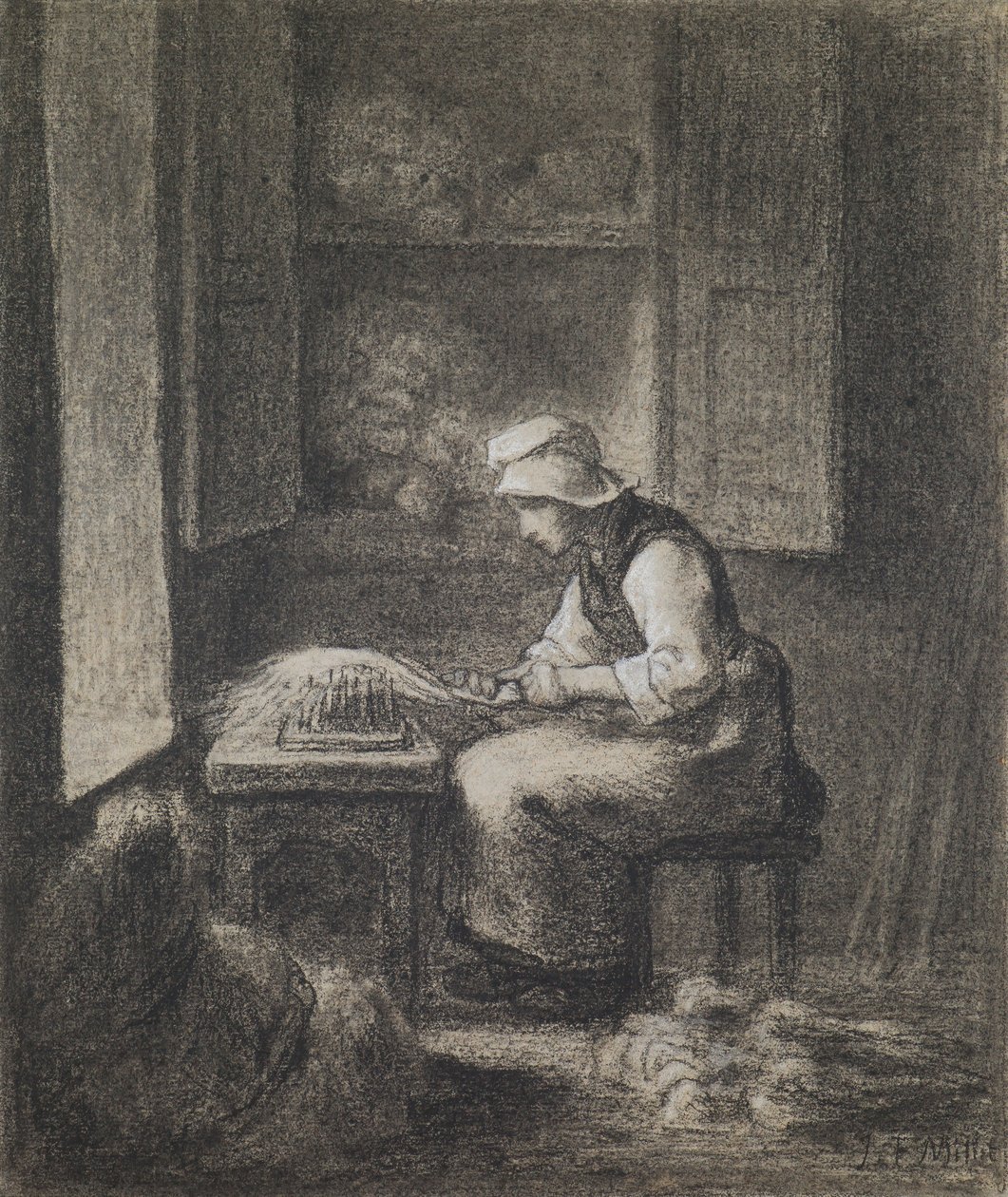The Carder av Jean Francois Millet