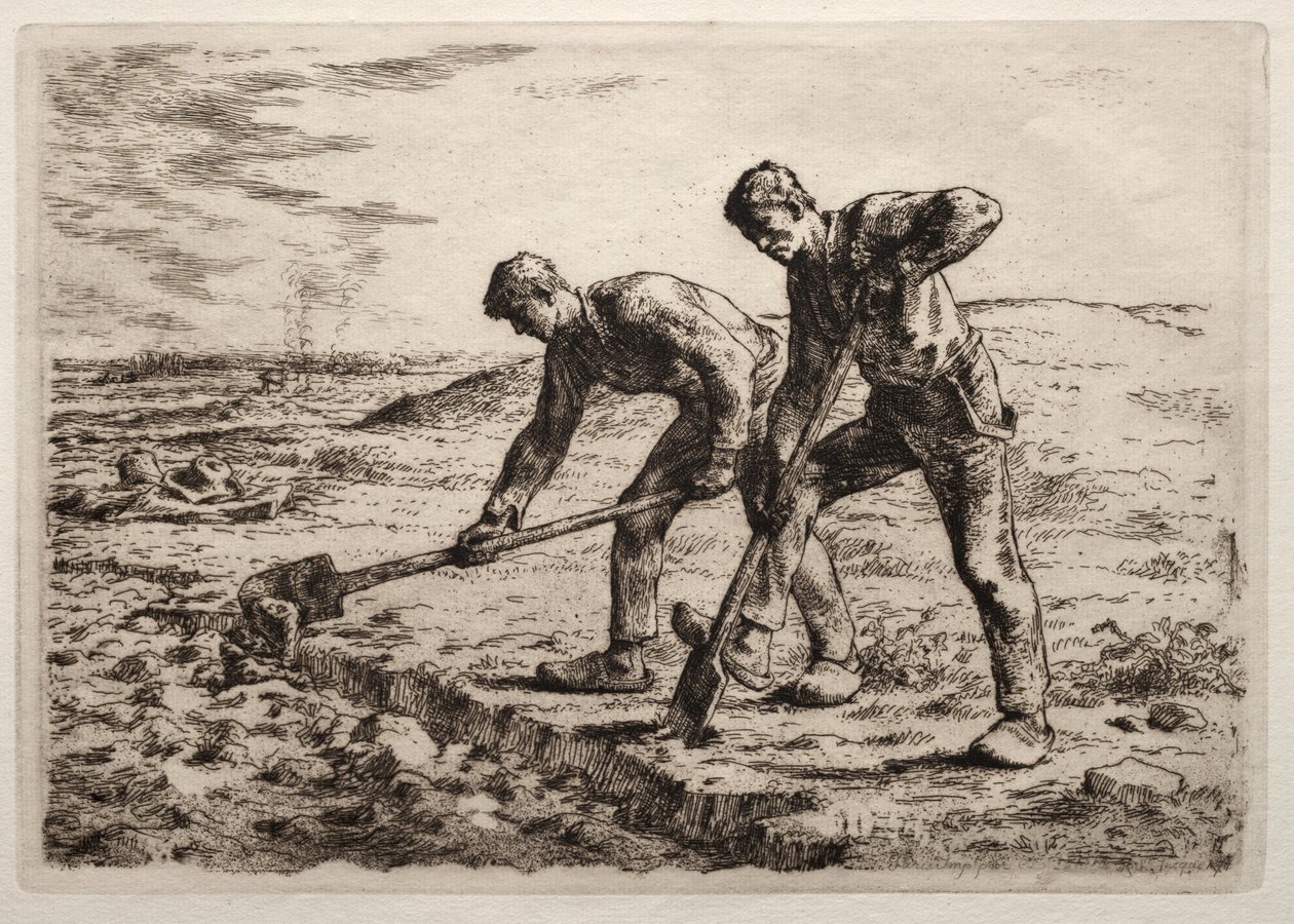 Grävarna. av Jean Francois Millet