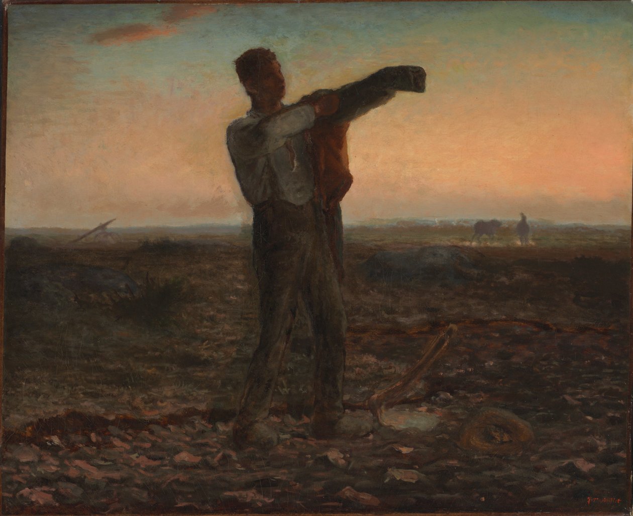 Dagens slut, kvällens effekt av Jean Francois Millet