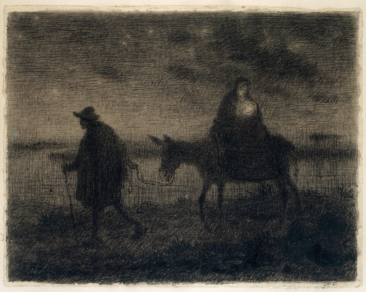 Flykten till Egypten av Jean Francois Millet