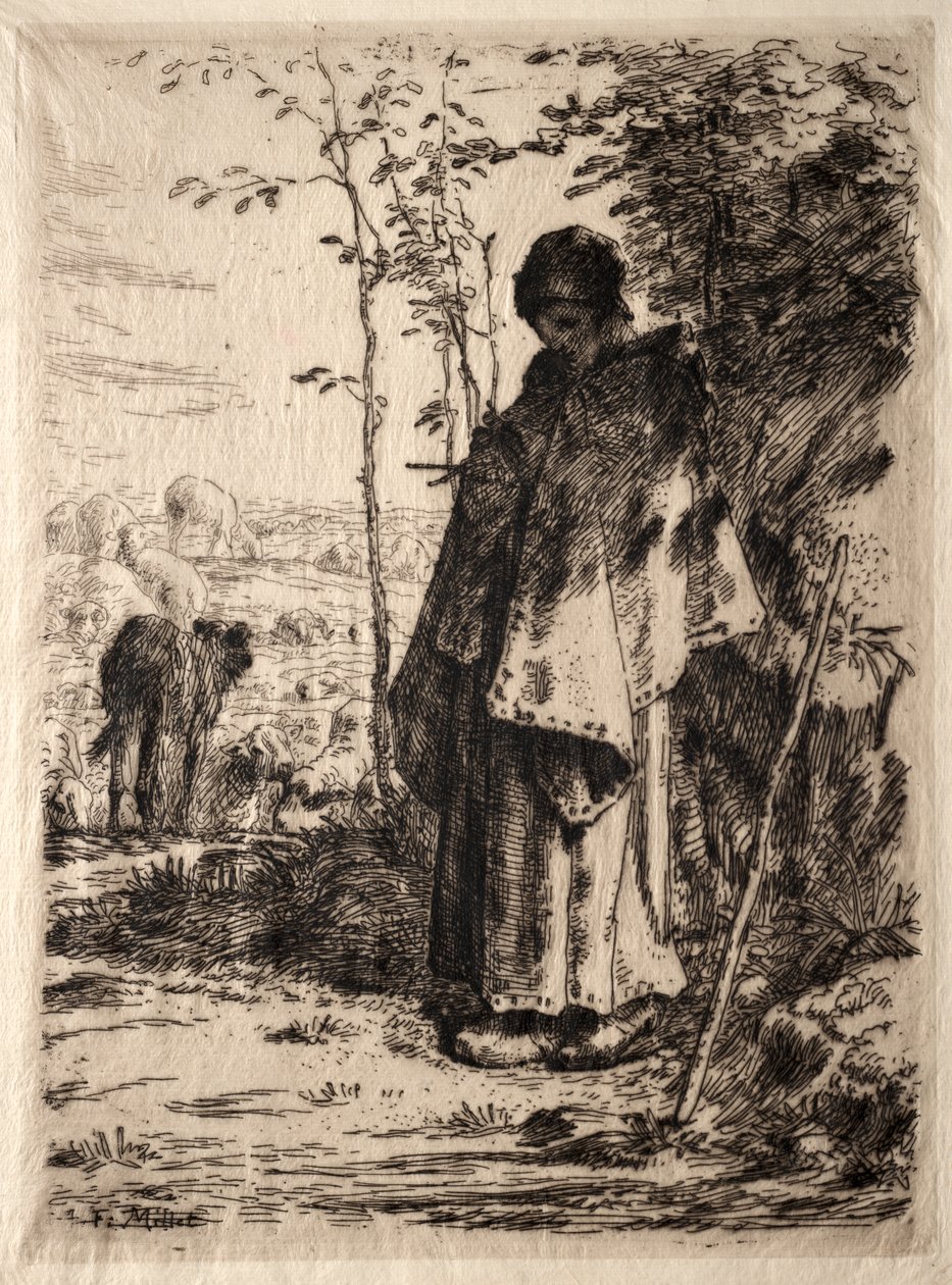 Den stora herdinnan av Jean Francois Millet