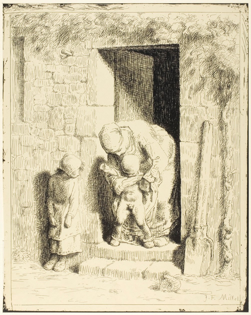 Moderns försiktighetsåtgärd av Jean Francois Millet