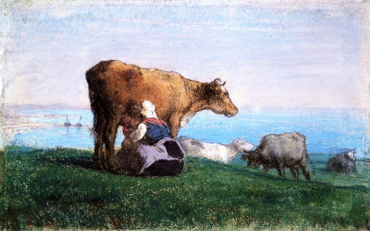 The Milkmaid av Jean Francois Millet