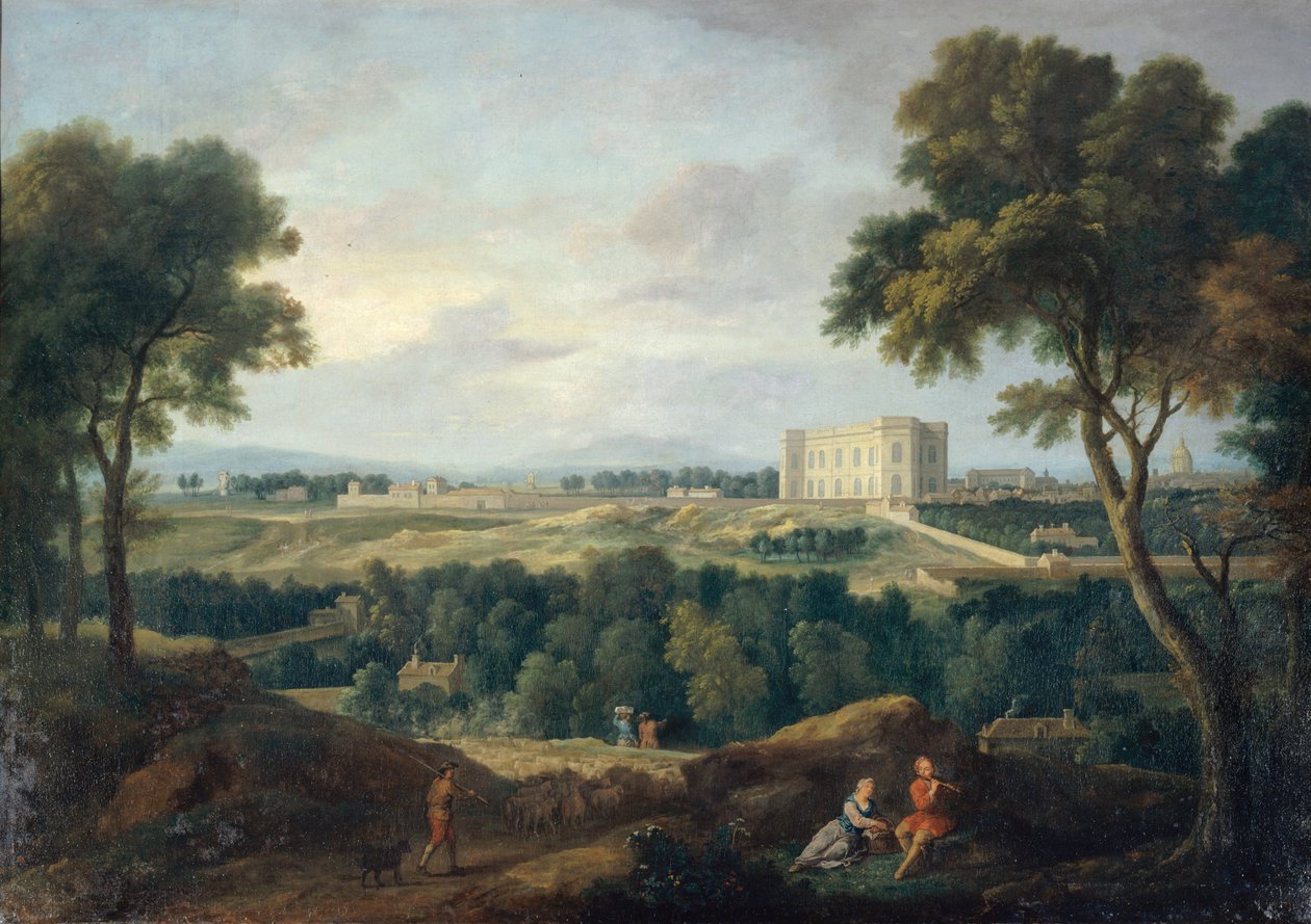 Observatoriet och omgivningarna, utsikt från Butte aux Cailles; av Jean Francois Millet