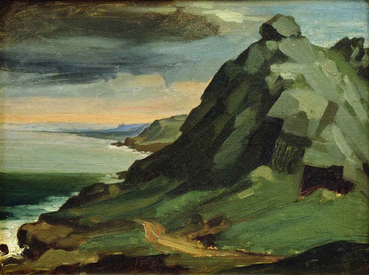 The Rock of Catel, eller The Cliffs of The Hague, 1844 av Jean Francois Millet