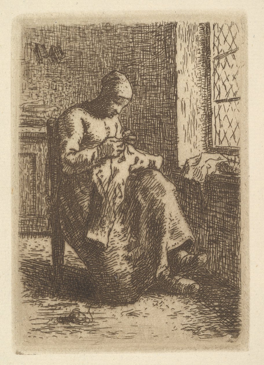 Avloppet, 1855. av Jean Francois Millet