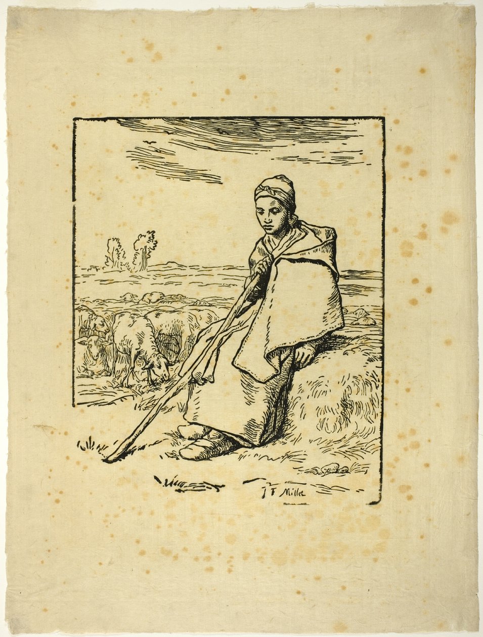 Herdinnan av Jean Francois Millet